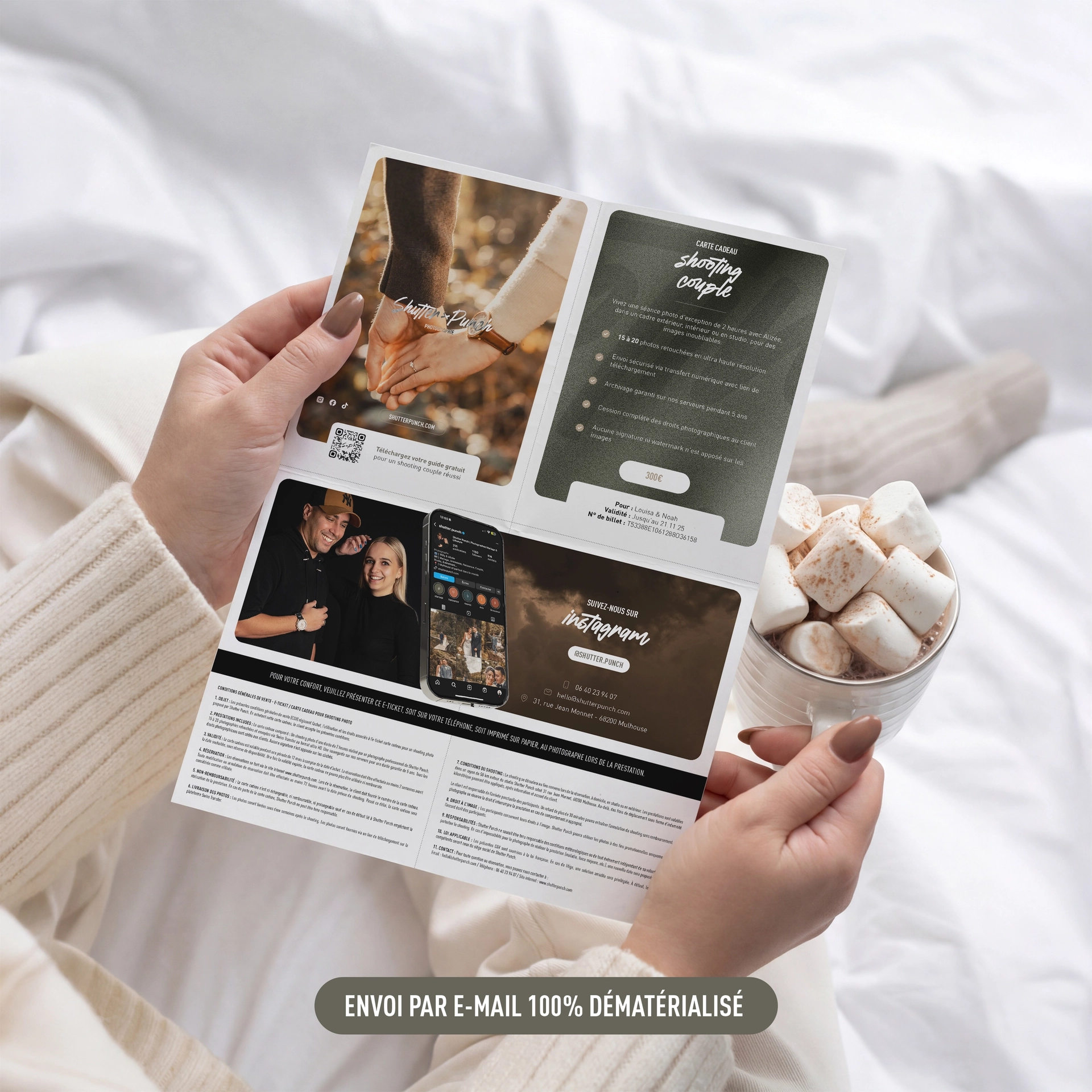 Carte cadeau shooting couple - Shutter Punch