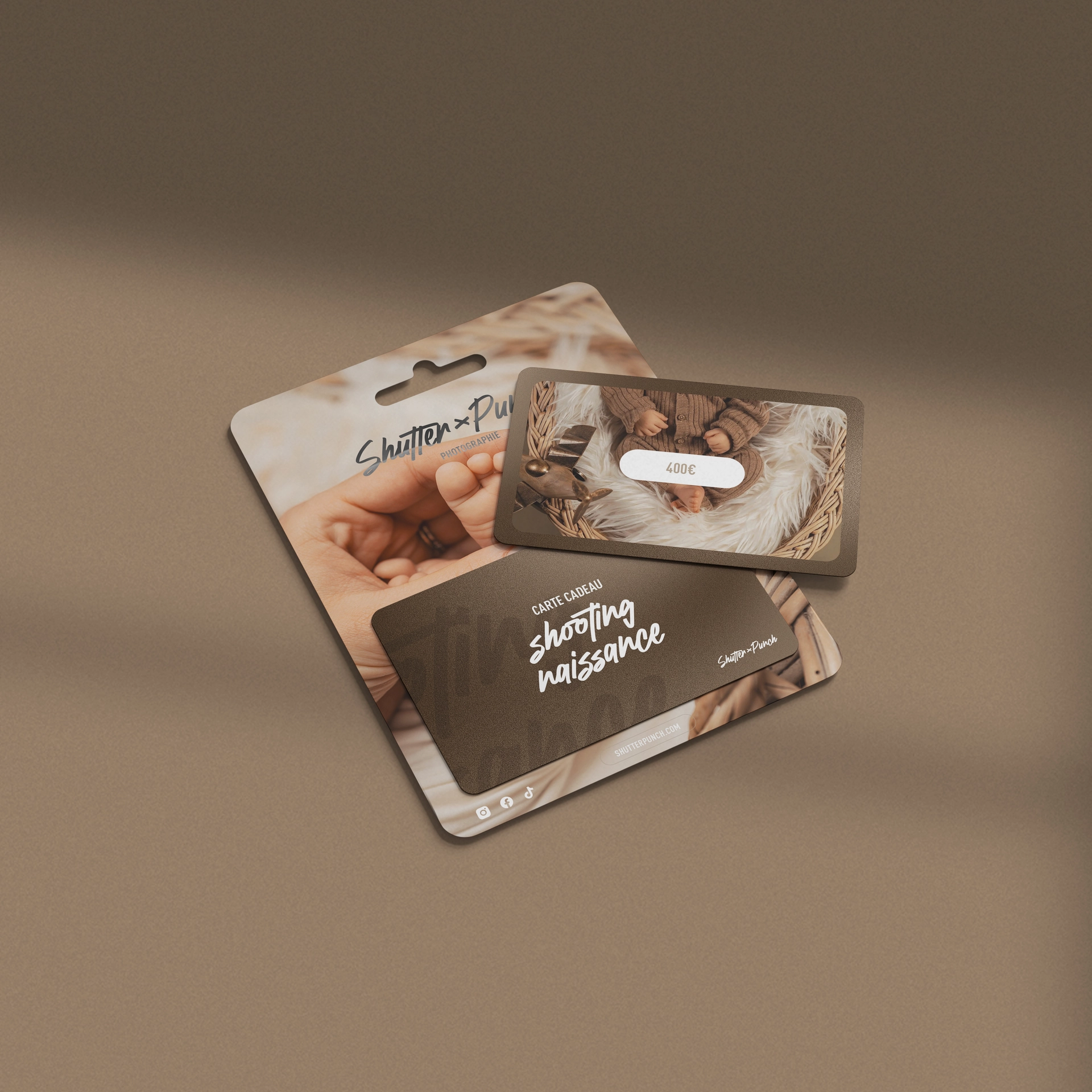 Carte cadeau shooting Naissance - Shutter Punch